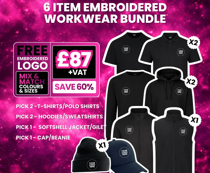 6 item embroidered bundle