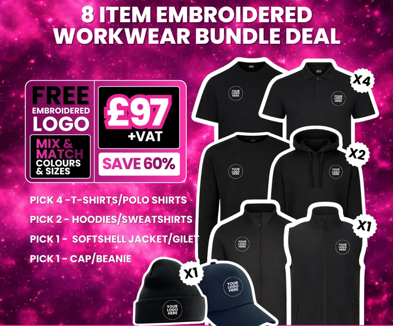 8 item embroidered bundle