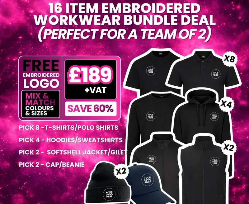 16 item embroidered bundle